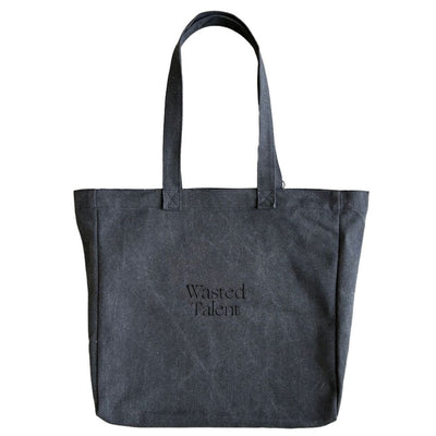 Wasted Talent Aequitas Tote Bag - Washed Black