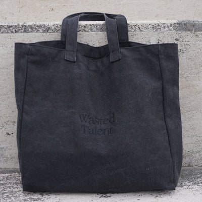 Wasted Talent Aequitas Tote Bag - Washed Black