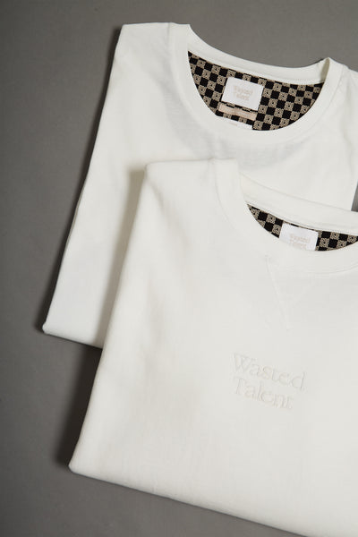Wasted Talent Medoc Crew Neck - Off White