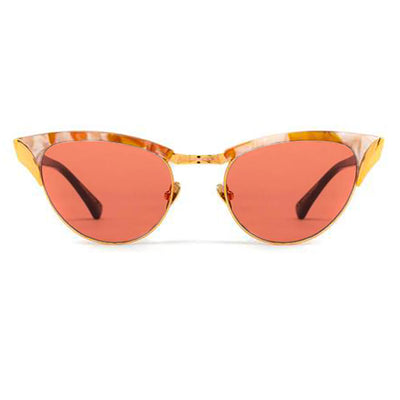 Epøkhe Austyn Sunglasses - Marble Tortoise Polished & Gold / Amber