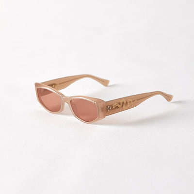 Epøkhe Guilty Sunglasses - Bone Polished / Amber