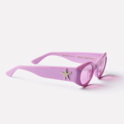 Epøkhe Suede Sunglasses by Evan Mock - Mauve Polished / Velvet