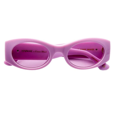 Epøkhe Suede Sunglasses by Evan Mock - Mauve Polished / Velvet