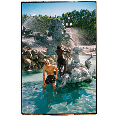 Wasted Talent Altea Boardshorts - Black with L'été Print