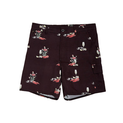 Wasted Talent Altea Boardshorts - Black with L'été Print