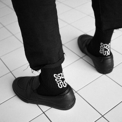 Wasted Talent Crew Socks - Black