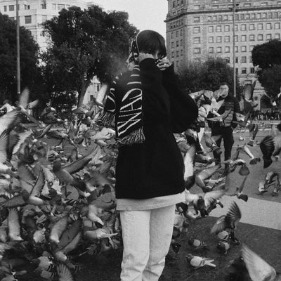 Wasted Talent | The Hunt NYC Scarf - Black / White