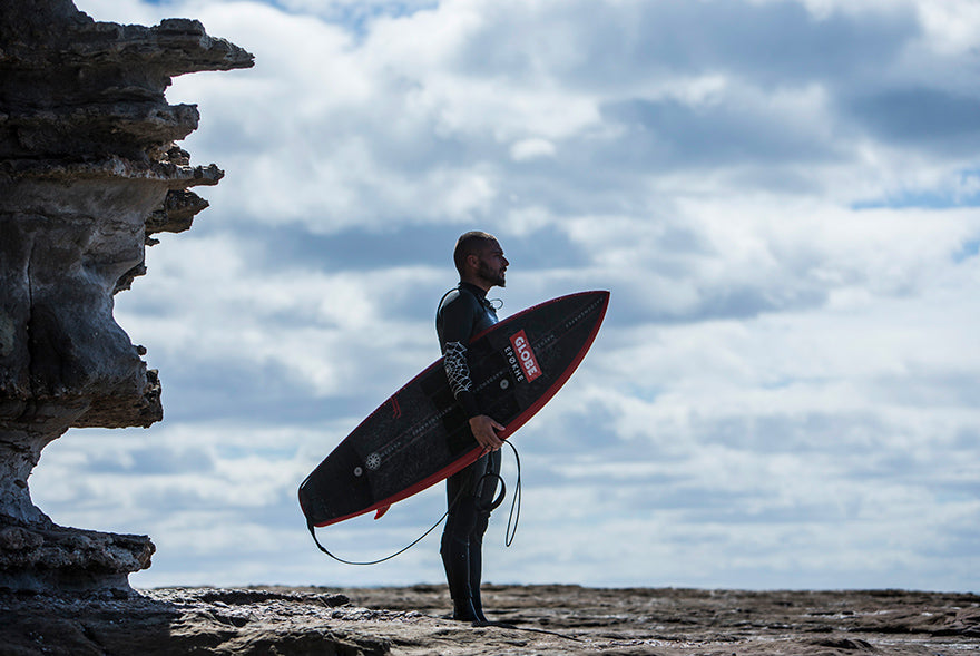 dion agius and taj burrow surfing in western australia for globe