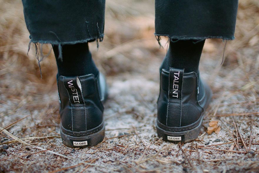 Wasted Talent Globe The dover high boots top skate shoe for skateboarding and casual