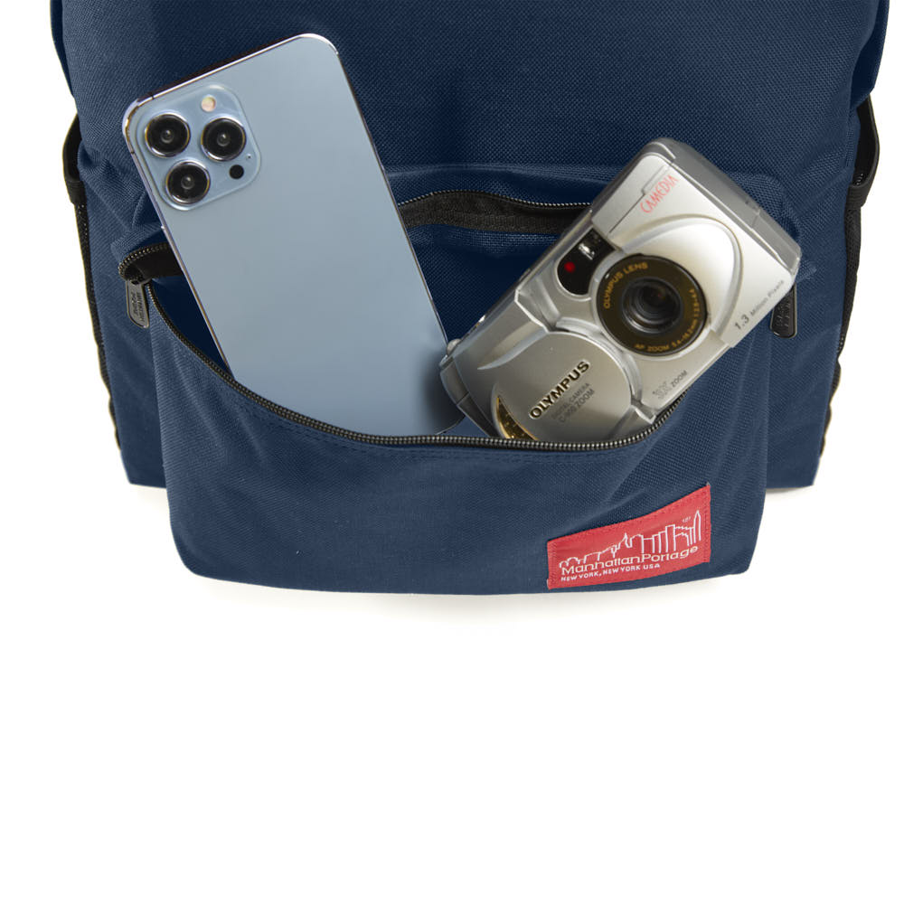 Manhattan Portage Big Apple Backpack Ver.2 (Md) Navy — interior full