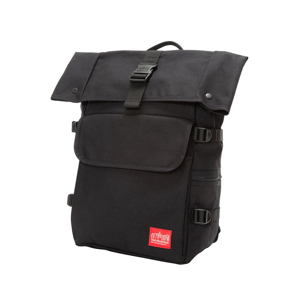 Manhattan Portage Silvercup Backpack Black — angle view