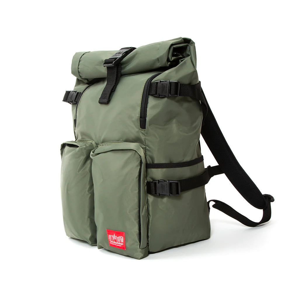 Manhattan Portage Flight Nylon Focus Backpack Olive — front view