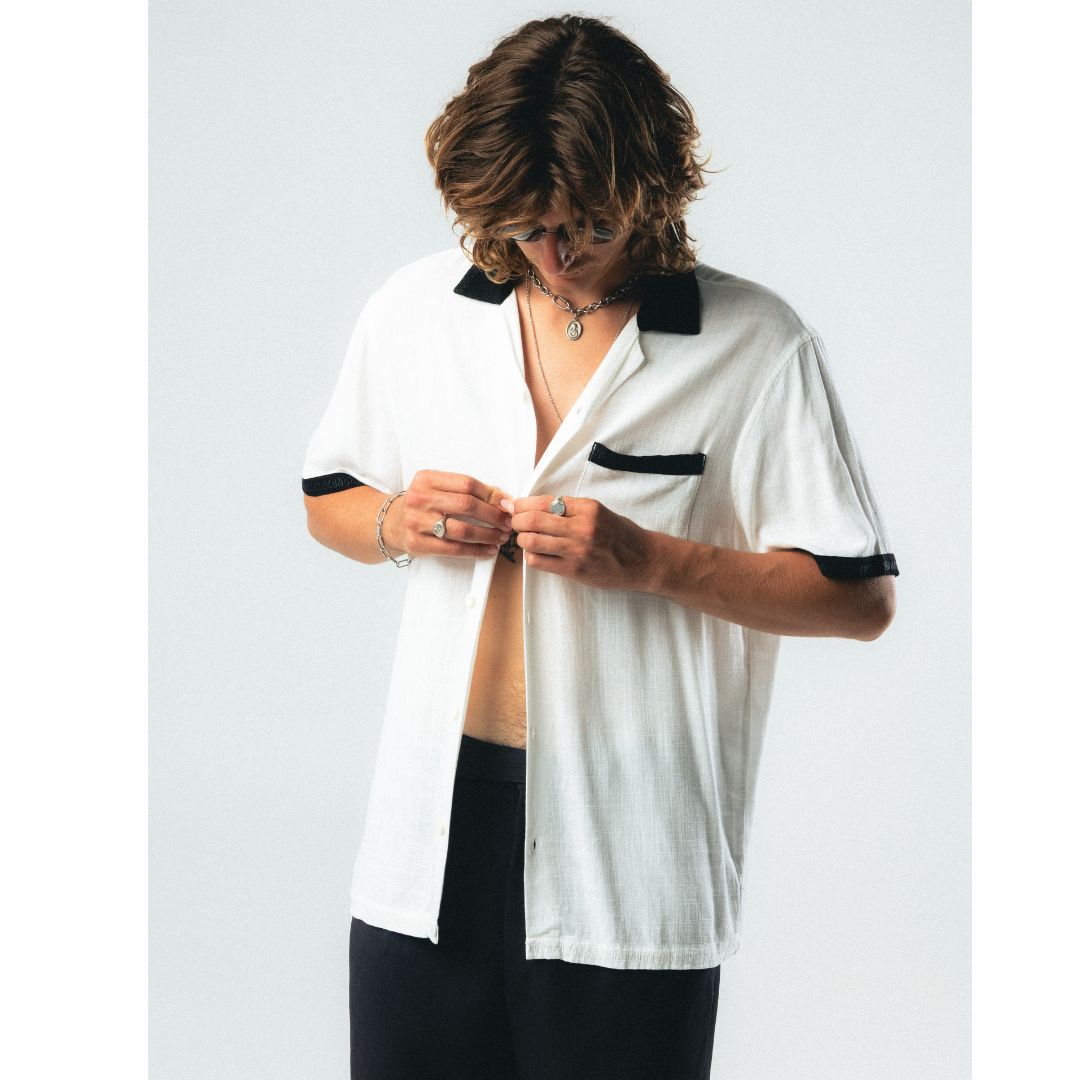 Wasted Talent Achilles Short Sleeve Shirt Bone | WT Boutique