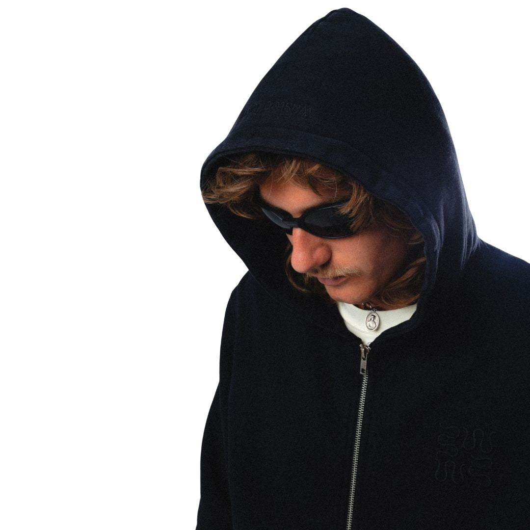 Wasted Talent Cultus Zip Hoodie Washed Black | WT Boutique