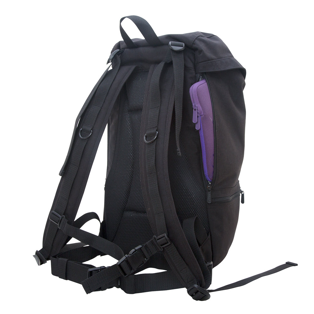 Manhattan Portage Hiker Backpack 3 Black — back detail