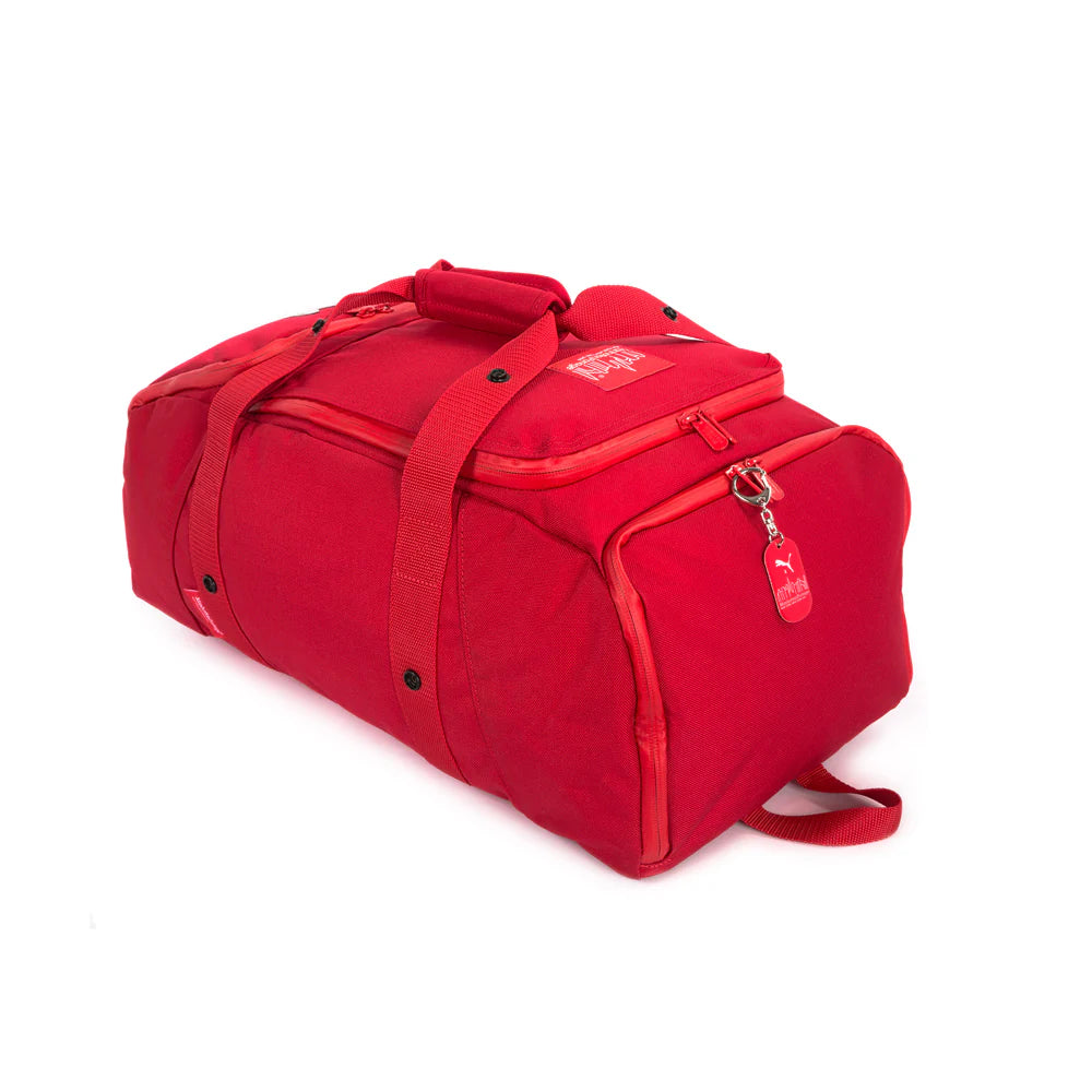 Manhattan Portage Ludlow Convertible Backpack Red — angle view