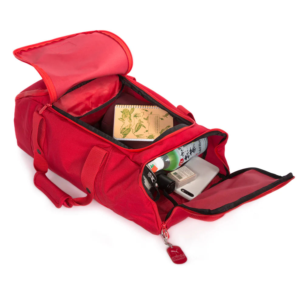 Manhattan Portage Ludlow Convertible Backpack Red — as shoulder bag