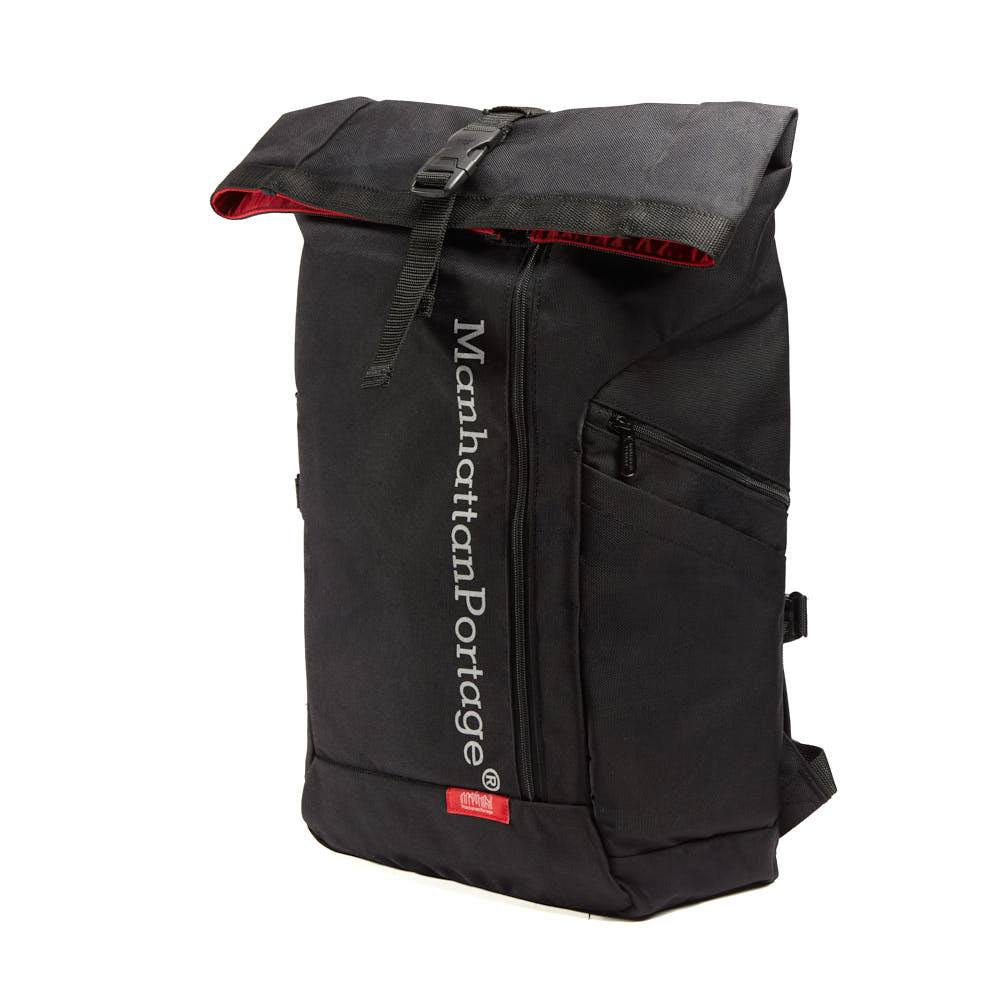 Manhattan Portage Reflective Pace Backpack Ver.2 Black — angle view
