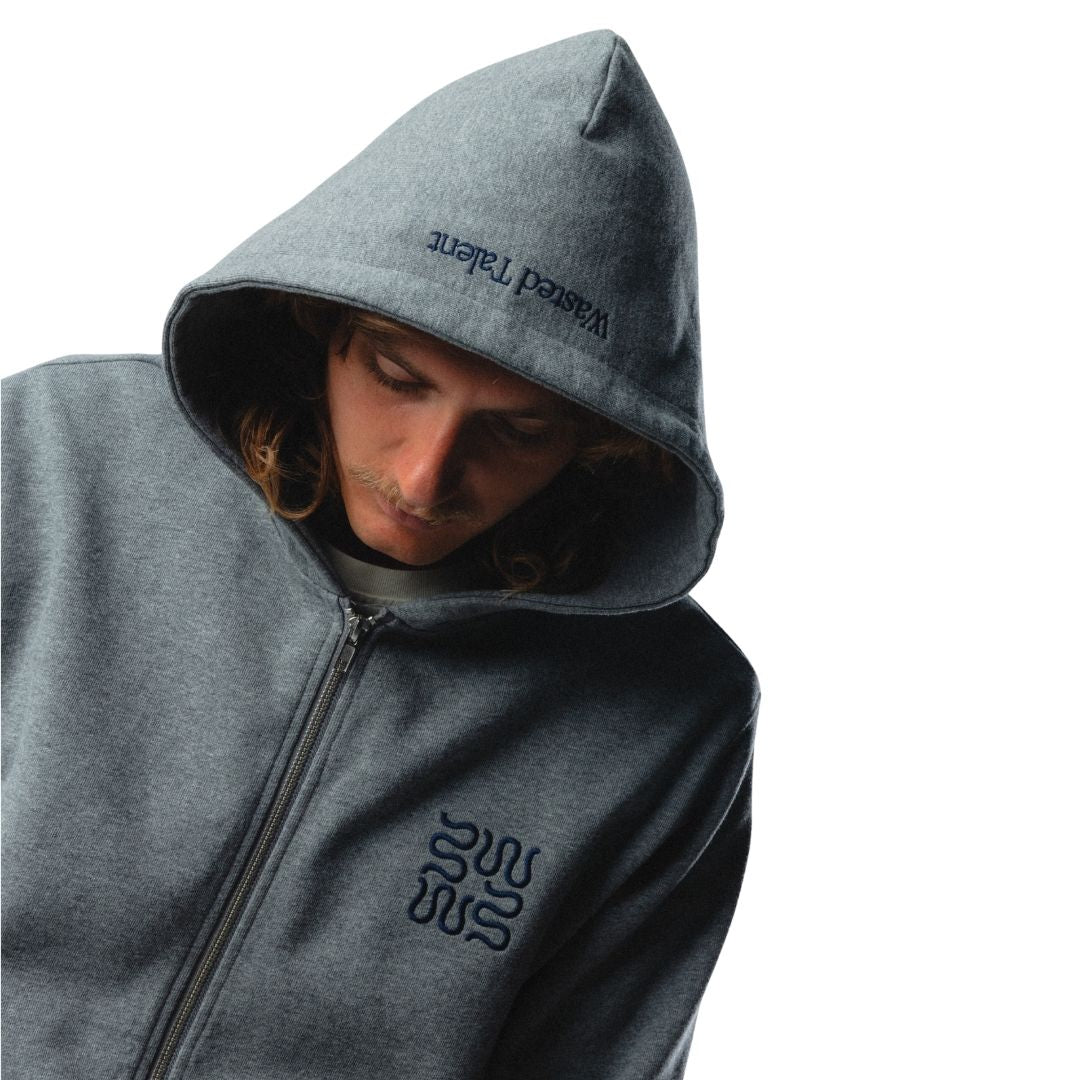 Wasted Talent Cultus Zip Hoodie Light Grey | WT Boutique