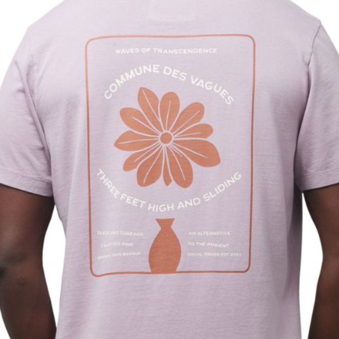 Commune Des Vagues 3Ft High T-Shirt Purple Haze | SW France Surfwear