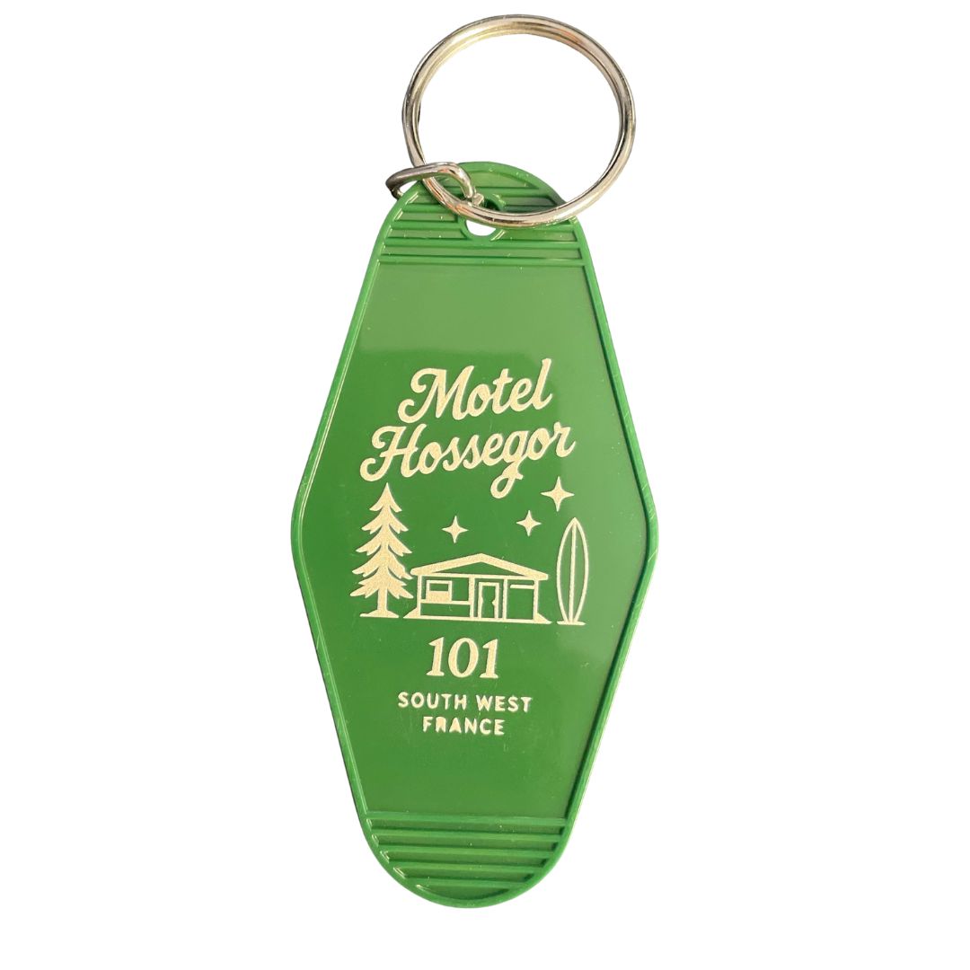Hossegor Motel Key Chain - Forest Green