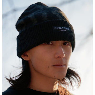Wasted Talent X Nomadik Jacquard Beanie - Black / Grey