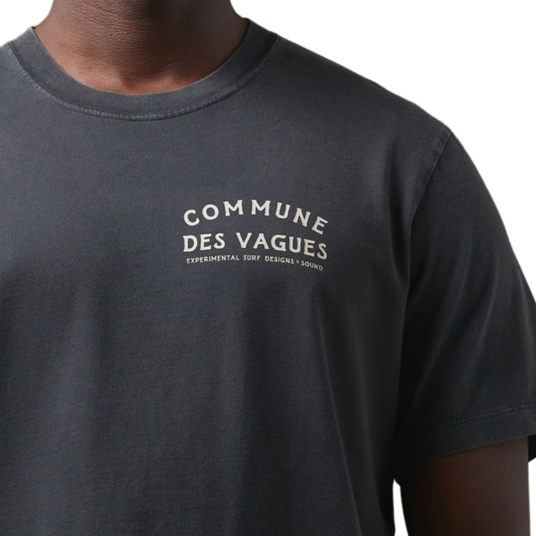 Commune Des Vagues Surf & Sound T-Shirt Phantom | SW France Surfwear