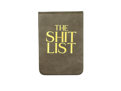 Properly Improper The Shit List - Leatherette Pocket Journal