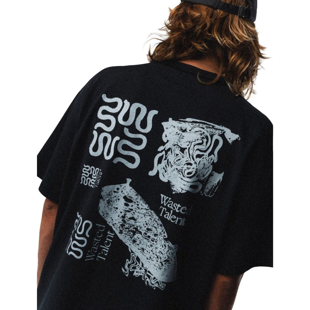 Wasted Talent Fortis T-Shirt Washed Black | WT Boutique