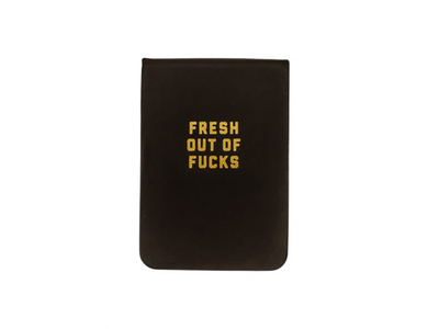Properly Improper Fresh Out Of Fucks Leatherette Pocket Journal