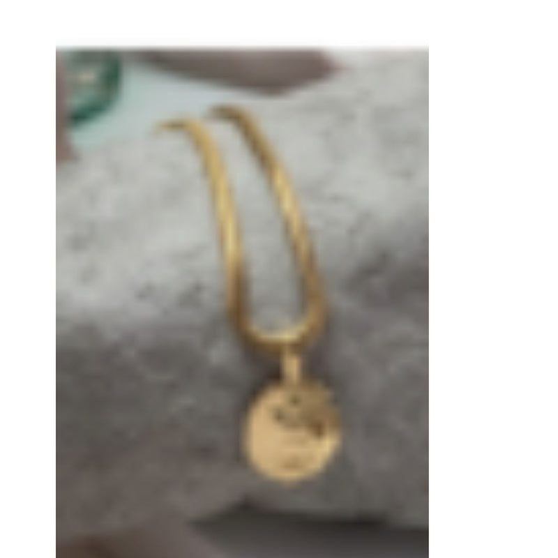 Naida C. Castel Low Tide Medallion - Gold