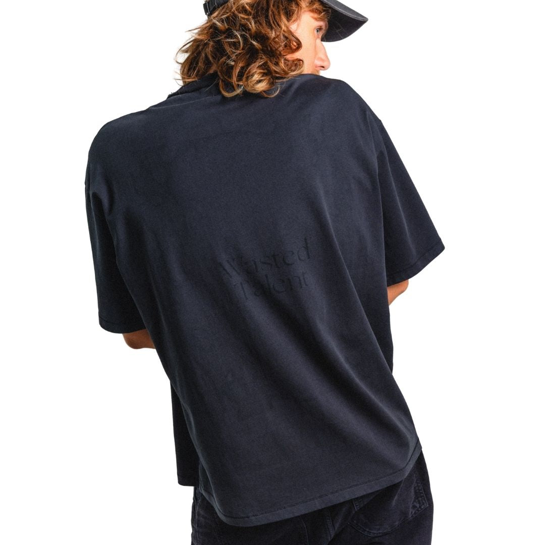 Wasted Talent Intra T-Shirt Washed Black | WT Boutique