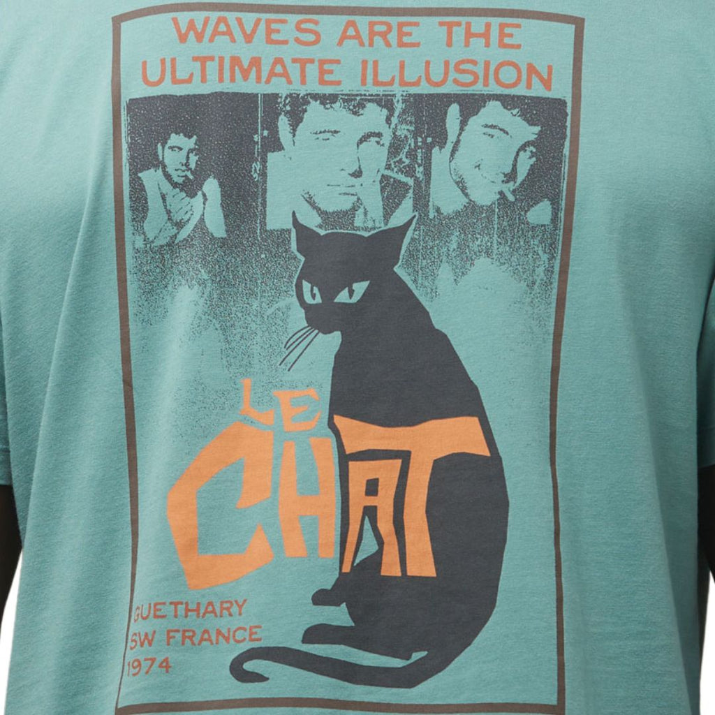 Commune Des Vagues Le Chat T-Shirt North Atlantic | SW France Surfwear