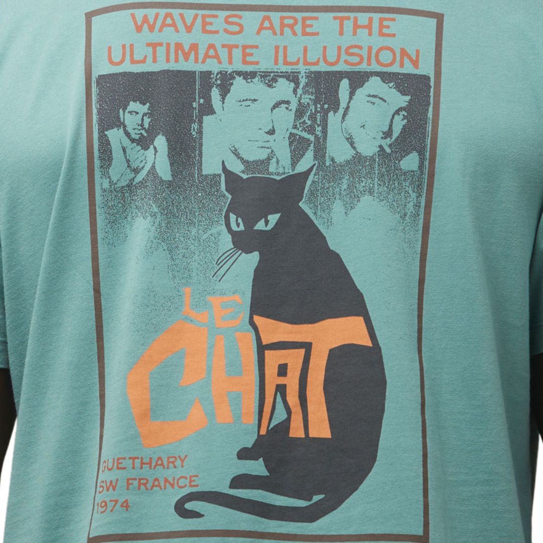 Commune Des Vagues Le Chat T-Shirt North Atlantic | SW France Surfwear