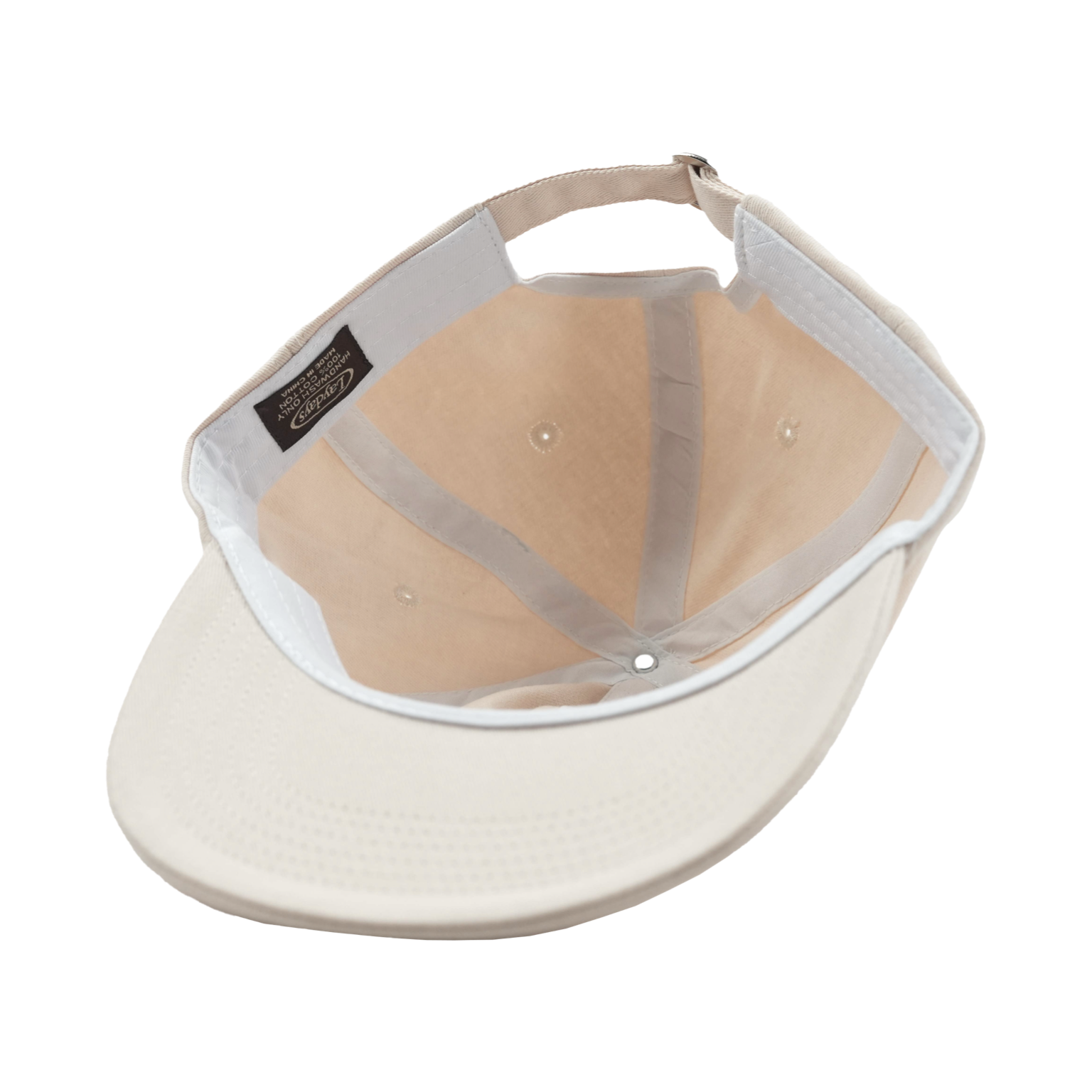 CWRM Hat Beige Washed - Inside