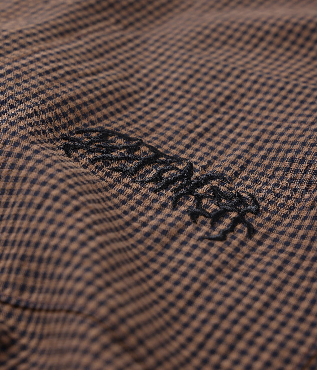 Vivian Check Short Sleeve Shirt - Brown