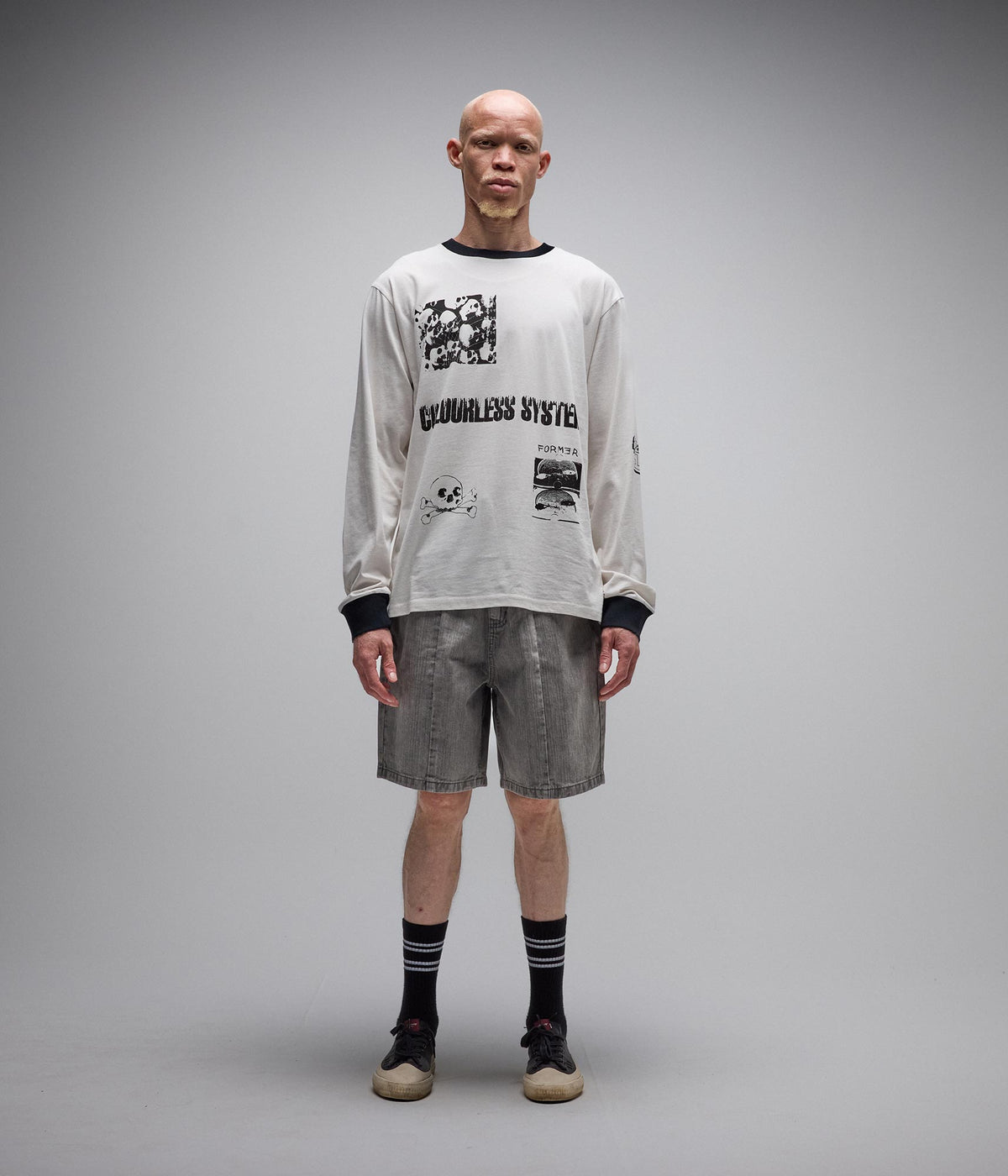 Mash LS T-Shirt - Bone - back