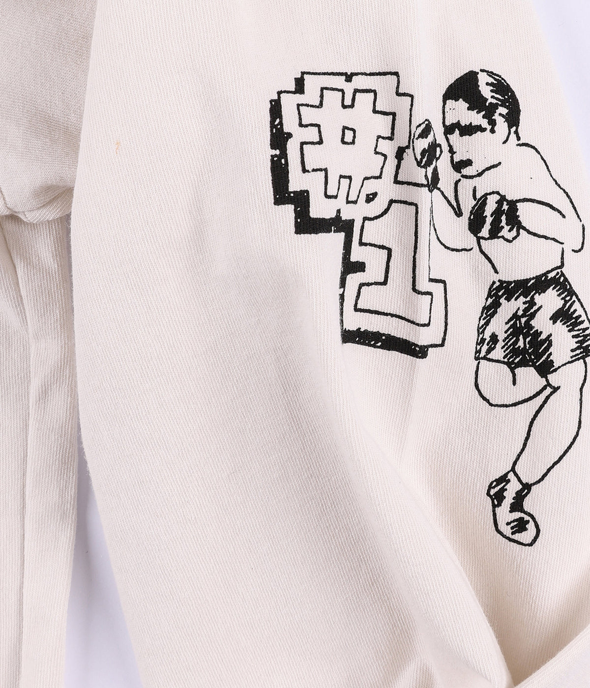 Mash LS T-Shirt - Bone - on model