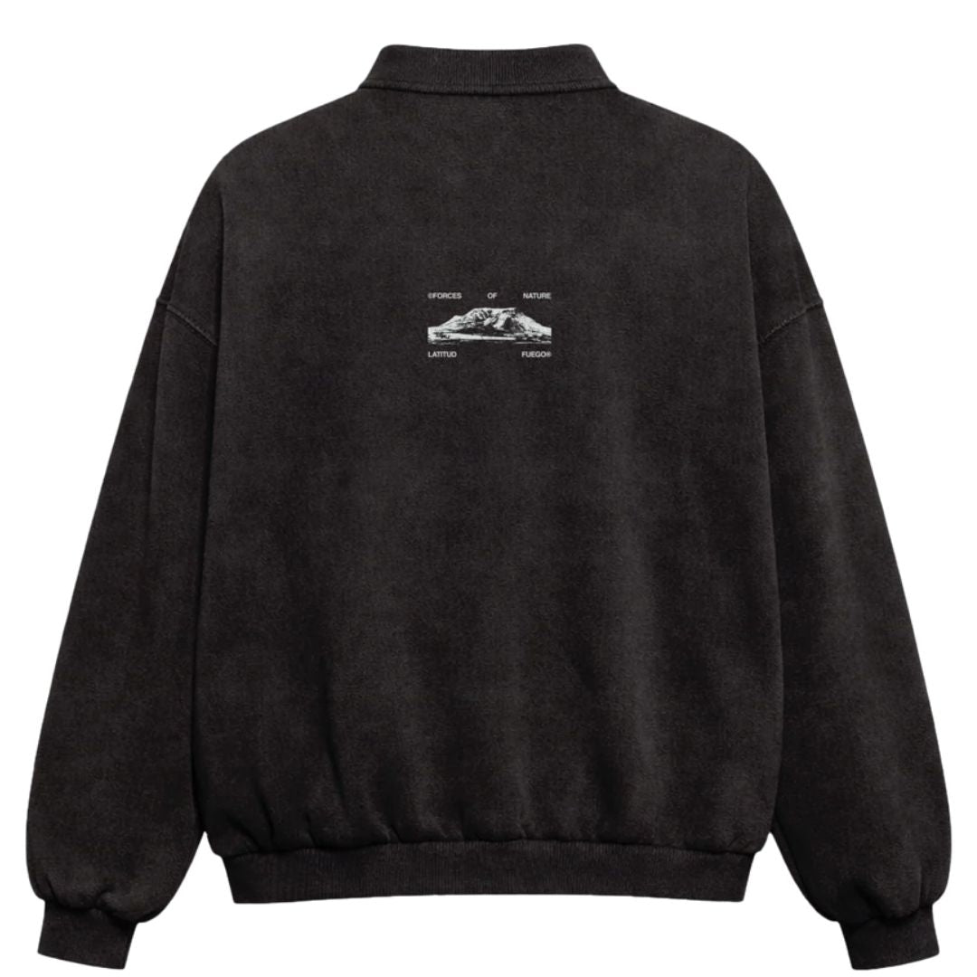 Latitud Fuego Polo Fleece - Black / Brown