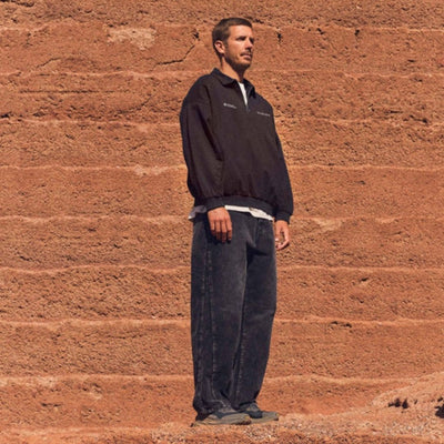 Latitud Fuego Polo Fleece - Black / Brown