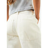 Afends Womens Bella Organic Denim Baggy Jeans - Off White