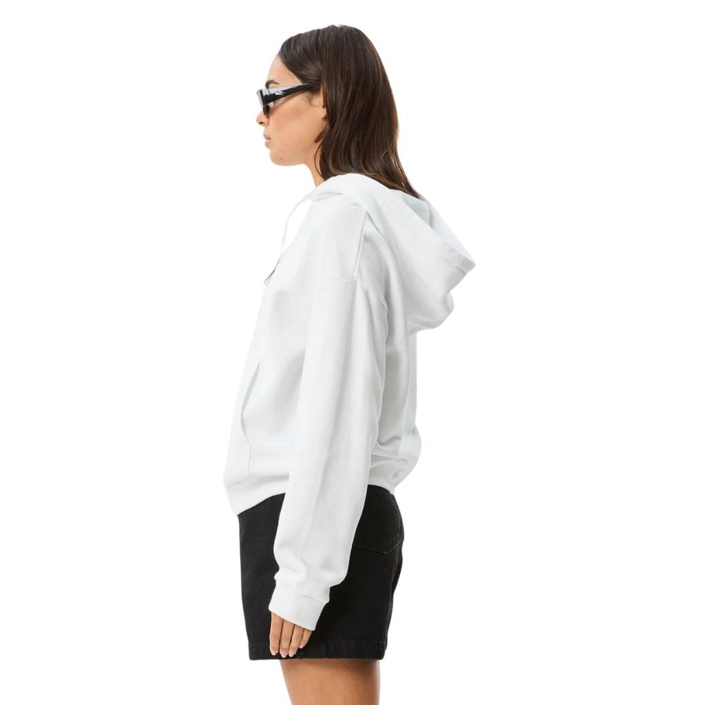 Womens Bonfire Pull On Hoodie - White