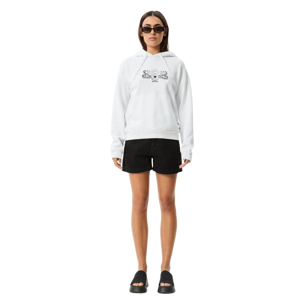Womens Bonfire Pull On Hoodie - White