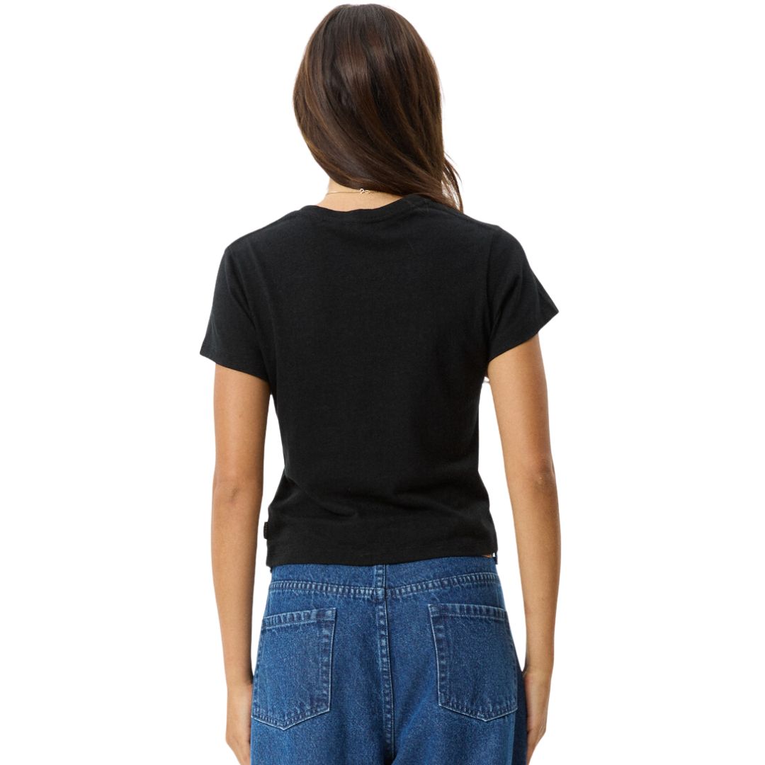 Afends Womens Carmen Hemp Baby T-Shirt - Black