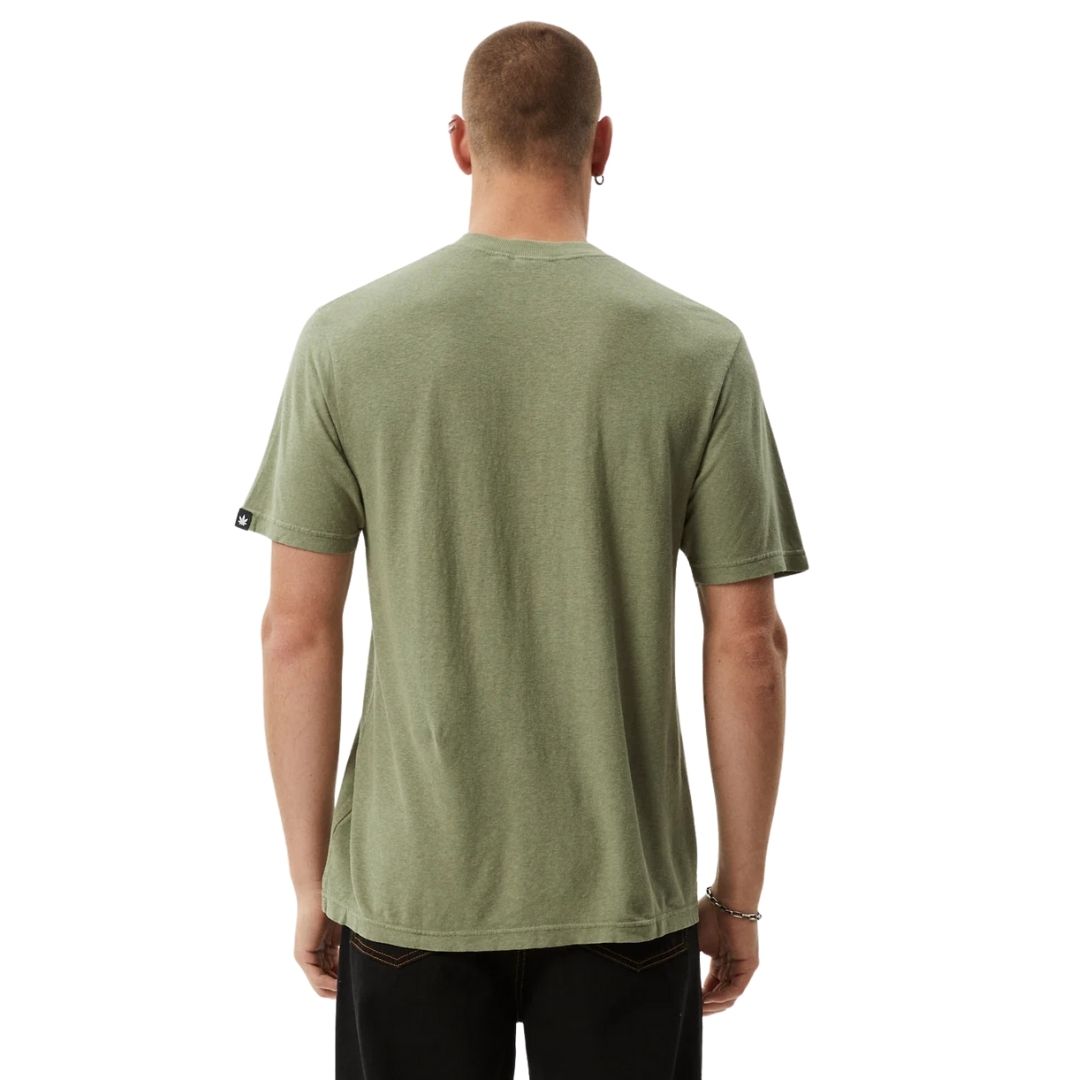 Afends Classic Hemp T-Shirt - Oil Green