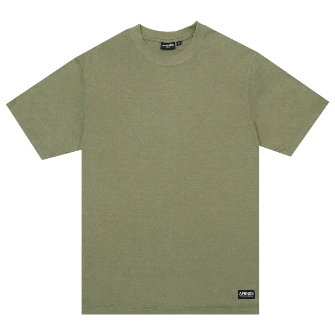 Afends Classic Hemp T-Shirt - Oil Green