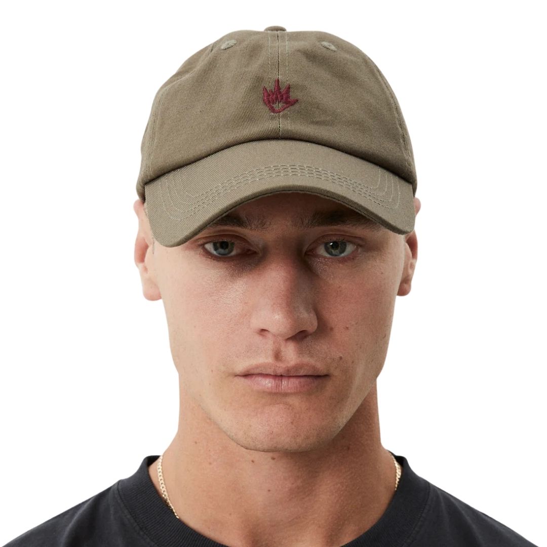 Afends Core Six Panel Cap - Fossil