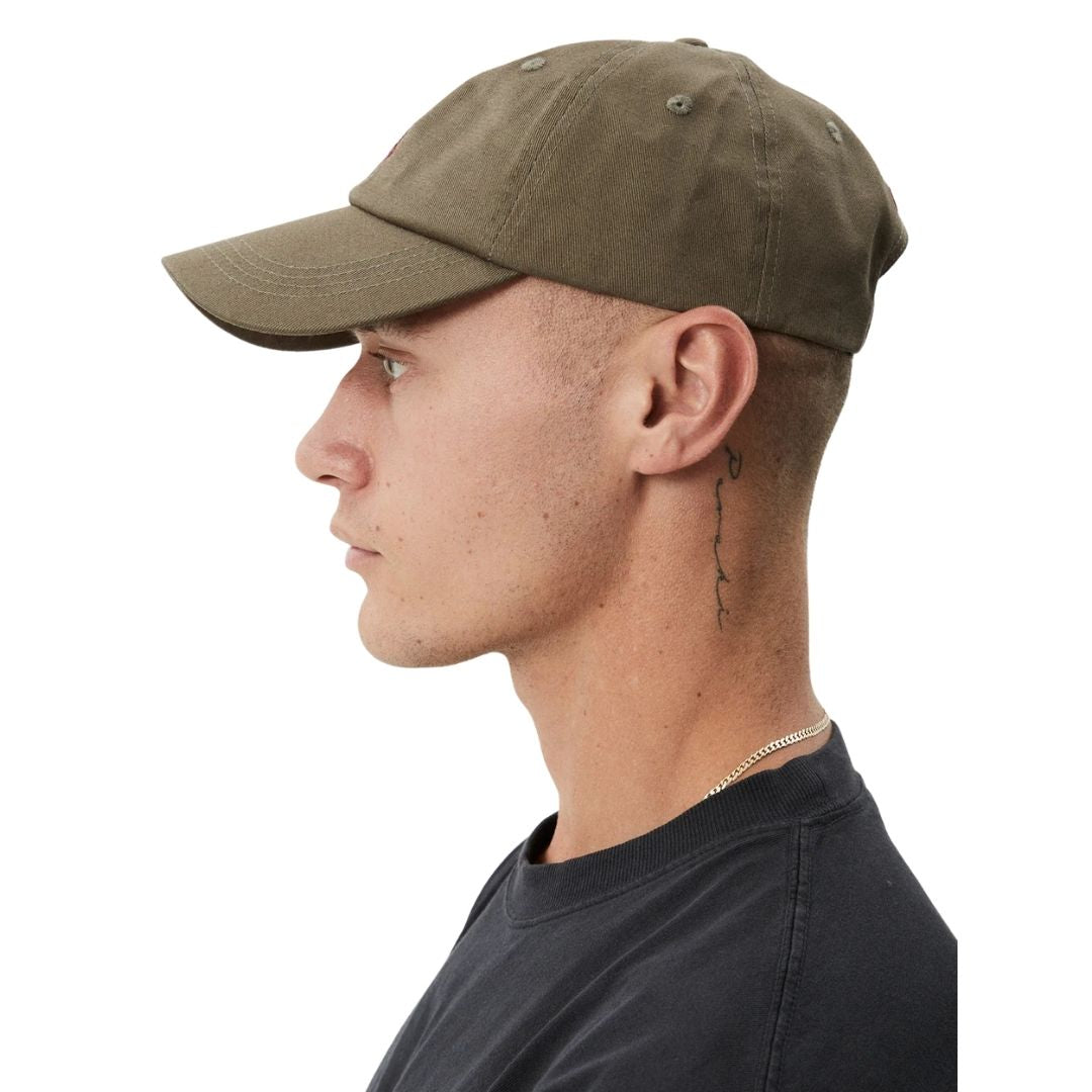 Afends Core Six Panel Cap - Fossil