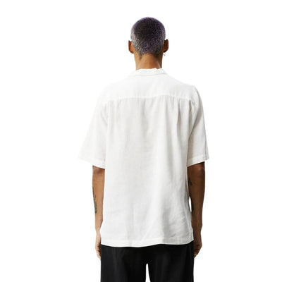 Afends Daily Hemp Cuban Short Sleeve Shirt - White