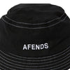 Afends Unisex Diggers Recycled Bucket Hat - Black